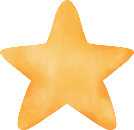 Yellow Watercolor Star